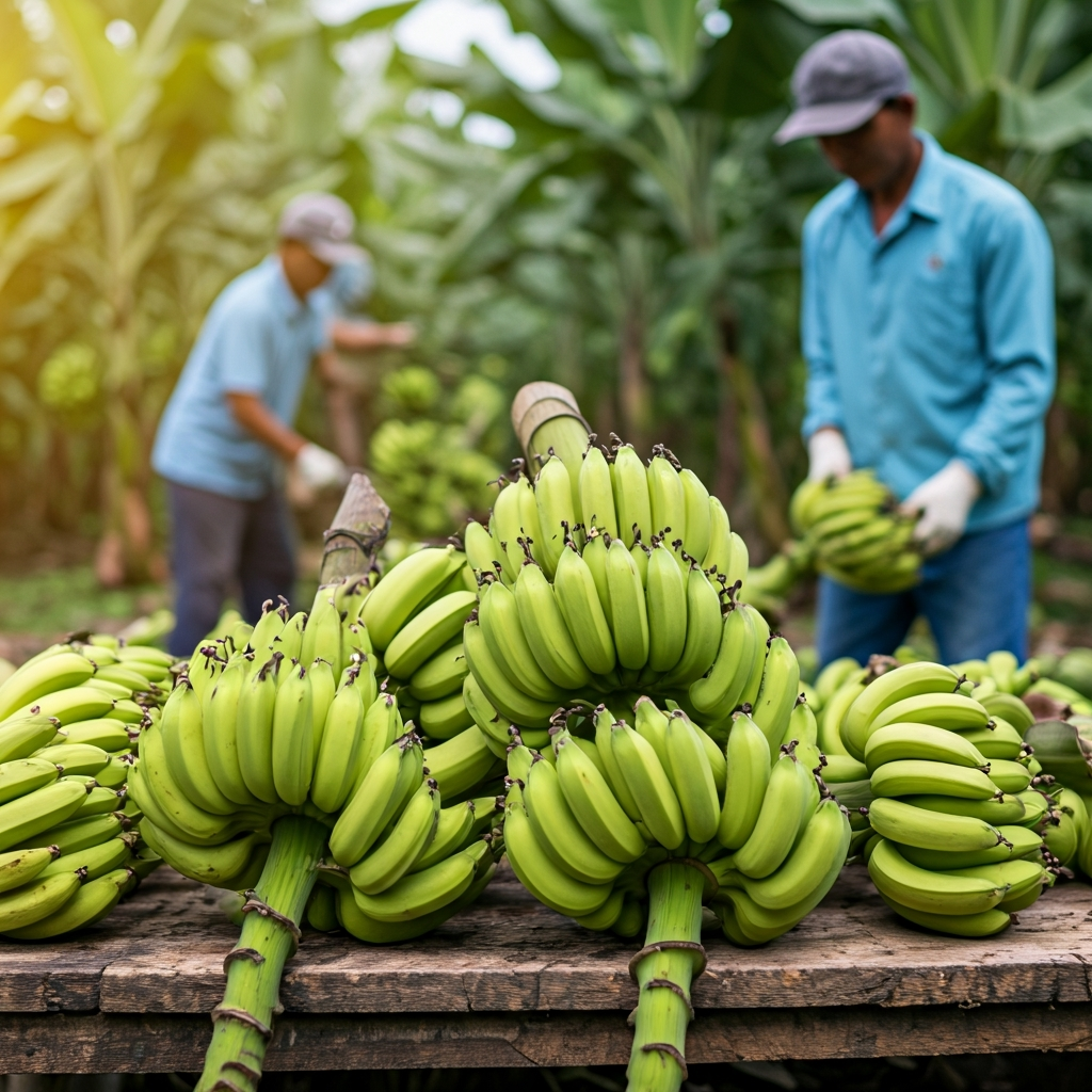 Colheita da banana