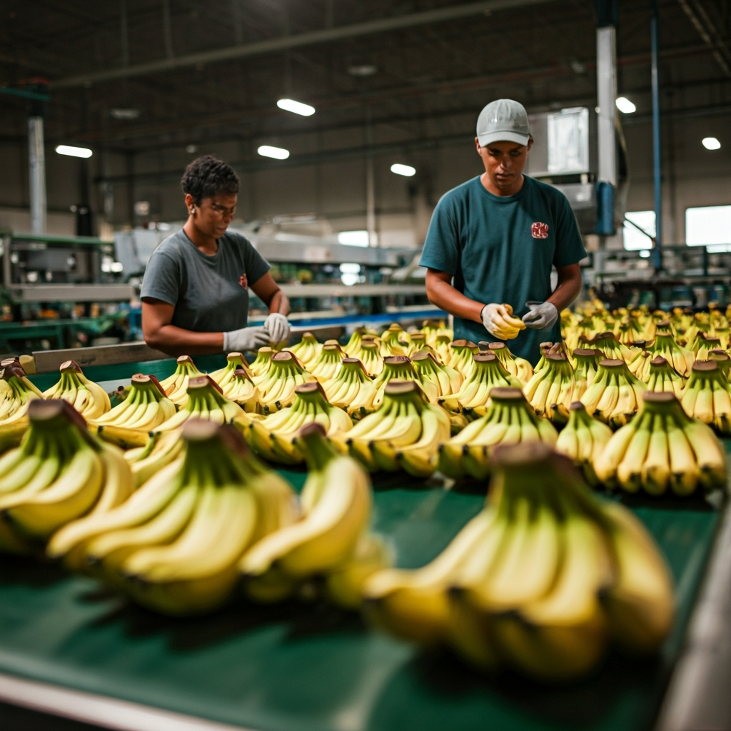 Processamento da banana